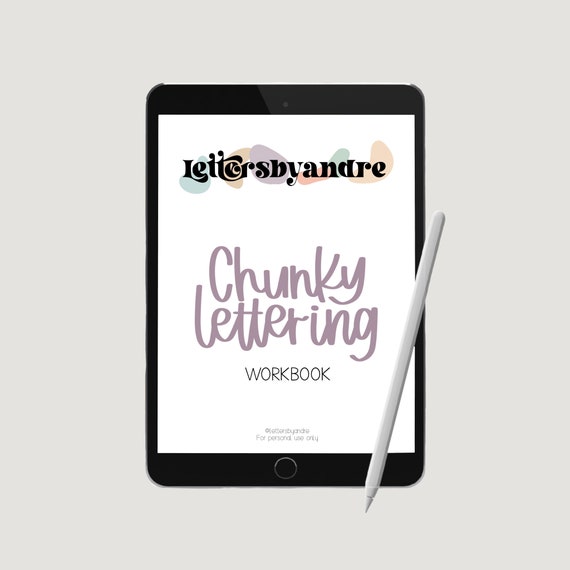 Chunky Lettering Workbook