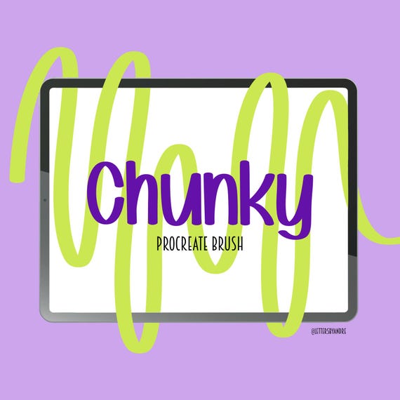 The Chunky Brush for Procreate