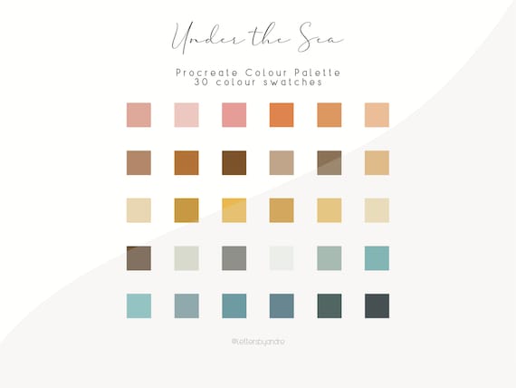 Under the Sea colour palette