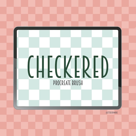 Checkered Procreate brush